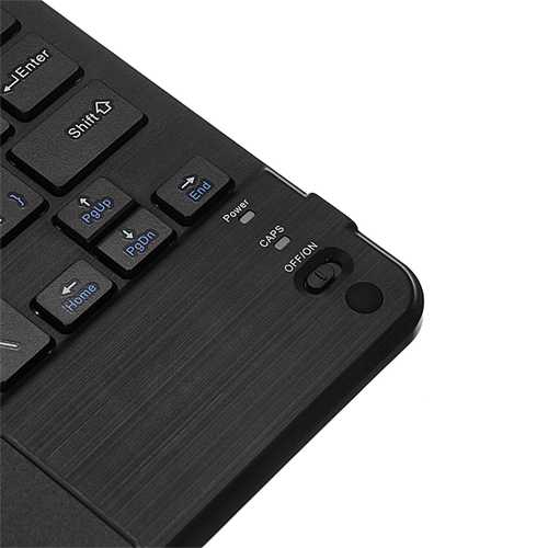 B.O.W HB119 Universal Wireless Bluetooth Touch Keyboard with Leather for Tablet Cell Phone