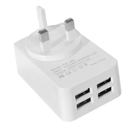 Earldom 5V 4.4A Multi-port USB Charger Adapter