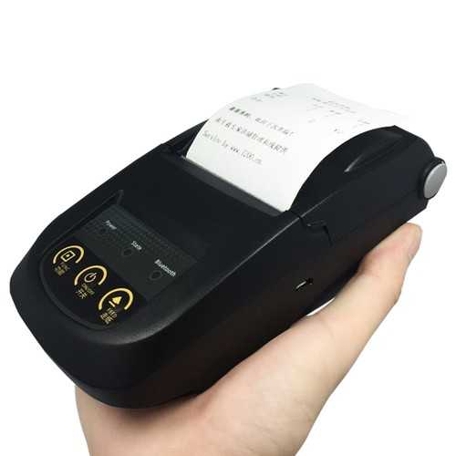 NT-1800 Mini Bluetooth 4.0 Thermal Printer 58mm QR Code Mobie APP 5200mAh Power Bank Support Android iOS