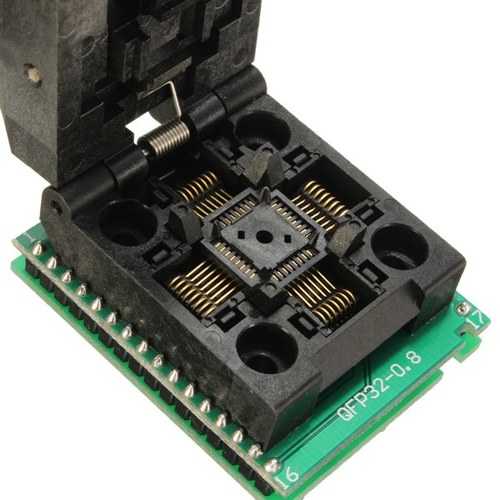 Flap QFP32 TQFP32 PQFP32 TO DIP32 Programmer Socket Adapter Universal Converter