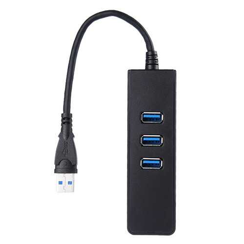 USB 3.0 to 3 Port USB 3.0 Hub Adapter 10GBit/s Gigabit Ethernet for PC Laptop No Need Driver