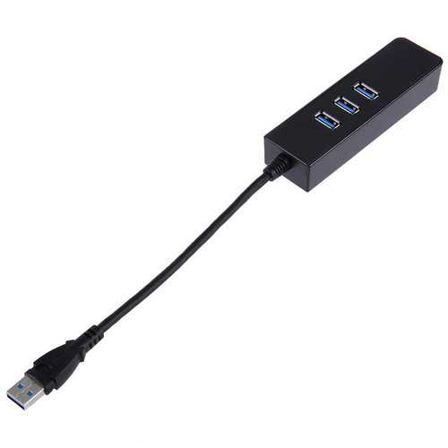 USB 3.0 to 3 Port USB 3.0 Hub Adapter 10GBit/s Gigabit Ethernet for PC Laptop No Need Driver