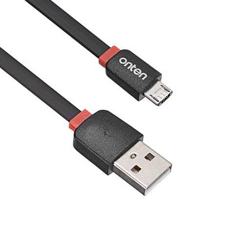 Onten OTN 7326 Lightning to Micro USB flat cable for USB devices