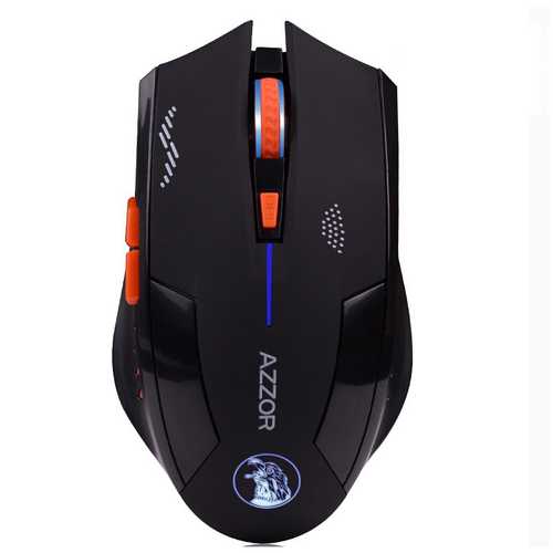 Azzor Wireless 2400DPI 2.4GHz Silence Ergonomic Laser Gaming Rechargeable Mouse