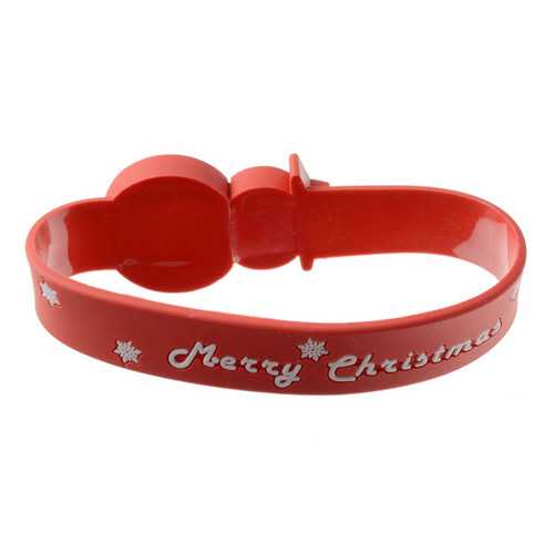 16G USB2.0 Christmas Snowman Wristband Shape USB Flash Drive