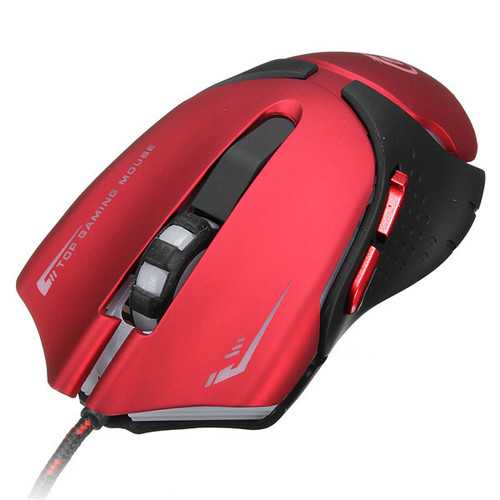 A903R 6D 1200/ 1600/ 2400/ 3200dpi Seven Color Ergonomic Wired Mouse