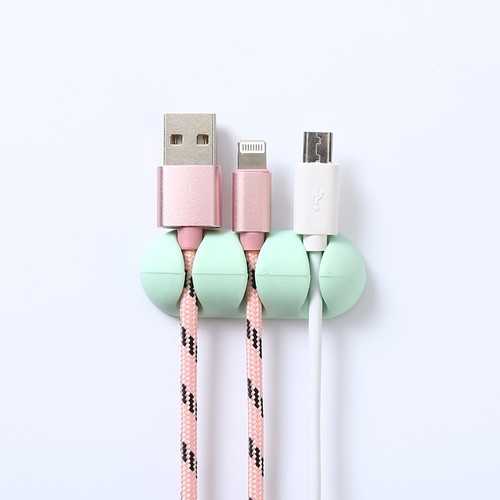 Bakeey™ 2PCS TPU Cable Clips Cable Holder Desktop Cable Organizer Cord Management Headphone Holder