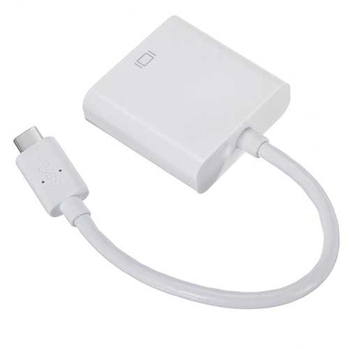 USB 3.1 Type C to VGA Cable Convertor Adapter