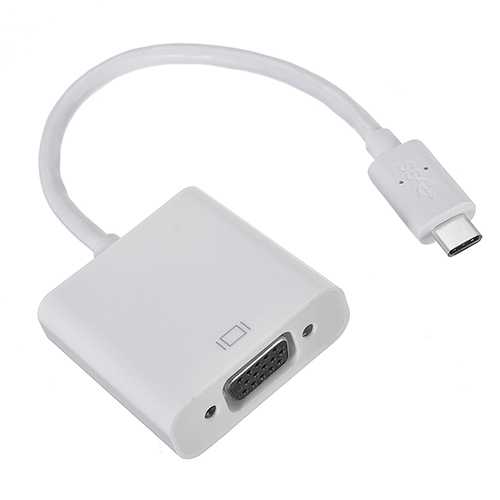 USB 3.1 Type C to VGA Cable Convertor Adapter