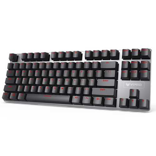 Original Rapoo V500 Alloy Version 87Keys 26 Key Rollover Mechanical Gaming Keyboard