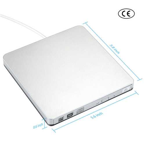 USB External Slot in DVD CD Drive Burner Superdrive for Windows XP/Mac 10 OS