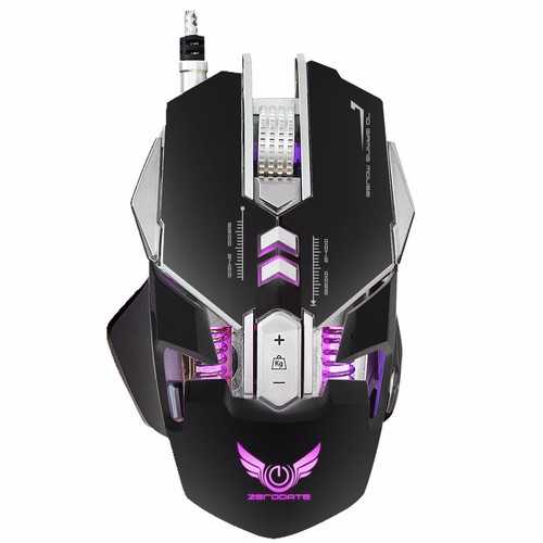 X300 7 Buttons 3200DPI LED Variable Light Mechanical Macros Define Gaming Mouse