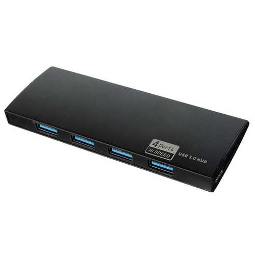 Ultrathin Matte Surface Portable Metal Texture 4 Port USB 3.0 Hub