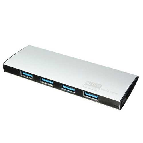 Ultrathin Matte Surface Portable Metal Texture 4 Port USB 3.0 Hub