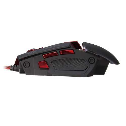 HXSJ X200 7 Buttons 4000 DPI LED Backlit Programmable USB Wired Optical Gaming Mouse