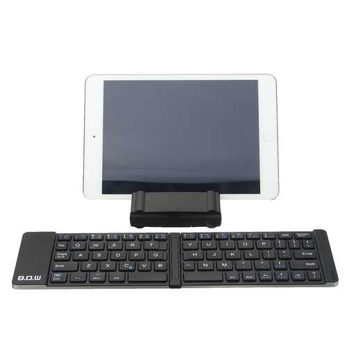 Small Size Foldable Bluetooth Aluminum Alloy Bottom Shell Keyboard