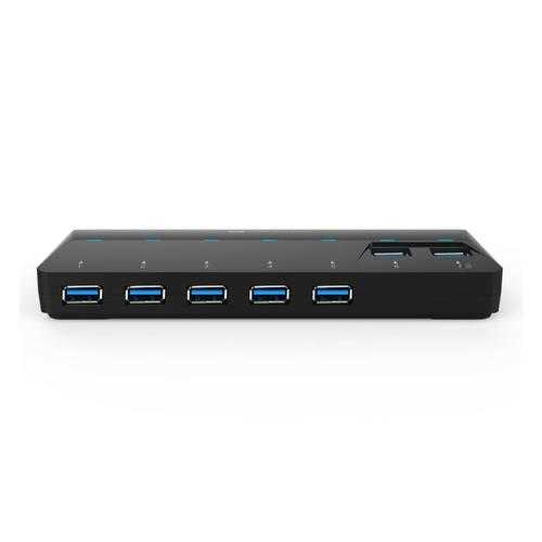 High Speed USB 3.0 7 Ports Hub with 1.5A Quick Charge Port