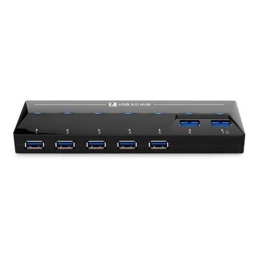 High Speed USB 3.0 7 Ports Hub with 1.5A Quick Charge Port