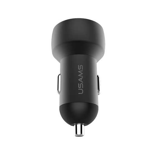 USAMS 5V 3.4A Quick Charge Dual USB Port LED Display Car Charger for Mobile Phone