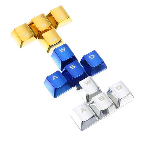 PET Transparent 12 Keys AWSD QERF Forward Back Left Right Keycaps For Mechanical Keyboard