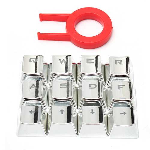 PET Transparent 12 Keys AWSD QERF Forward Back Left Right Keycaps For Mechanical Keyboard