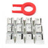 PET Transparent 12 Keys AWSD QERF Forward Back Left Right Keycaps For Mechanical Keyboard