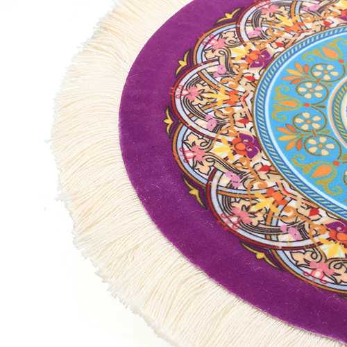 23cm/9'' Bohemia Style Persian Stylish Rug Mat Round Mouse Pad for PC Computer