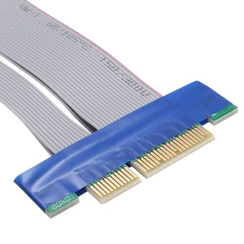 PCI-E Express Extension Cable Flex Ribbon 4X To 16X Extender Riser Card