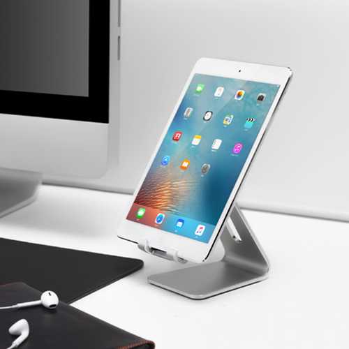 Bakeey™ ALT-4 Aluminum Alloy Adjustable Anti-slip Desktop Stand Charging Holder for iPad Phone Tablet