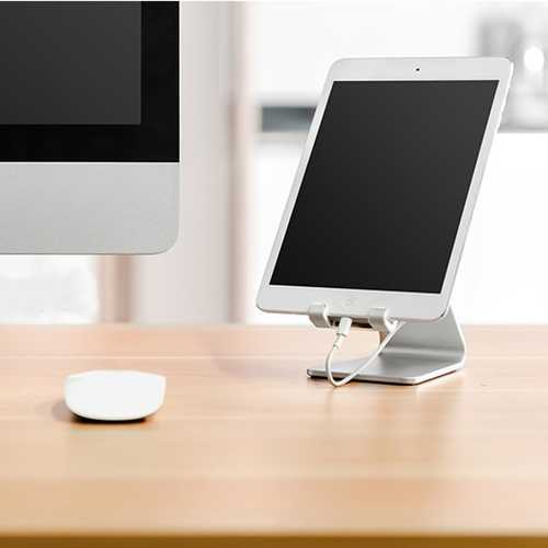 Bakeey™ ALT-4 Aluminum Alloy Adjustable Anti-slip Desktop Stand Charging Holder for iPad Phone Tablet