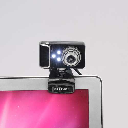 HXSJ S10 USB Wired 130W Pixels 3LED Night Vision Webcam With Mic PC Laptop