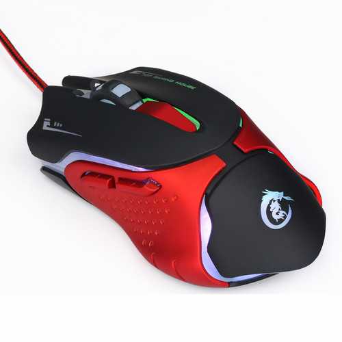 3200DPI Adjustable 6Buttons Optical Colorful Light Gaming Mouse for PC Desktop