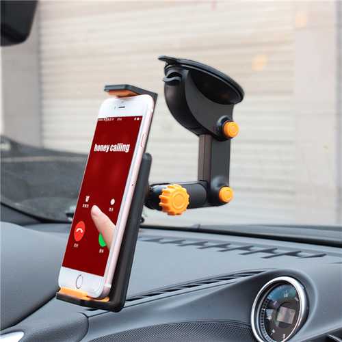 Universal 360°Car Holder Wind Shield Mount Bracket For Cell Phone Pad GPS Tablet Stand