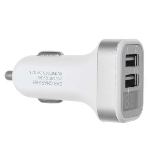 Portable Dual USB Ports Car Charger Universal Power Charging For Cell Phone Tablet