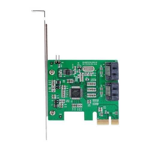 IOCREST IO-PCE9120-2I PCI-E to 2 SATA 3.0 Expansion Card SSD Boot 4TB for Desktop