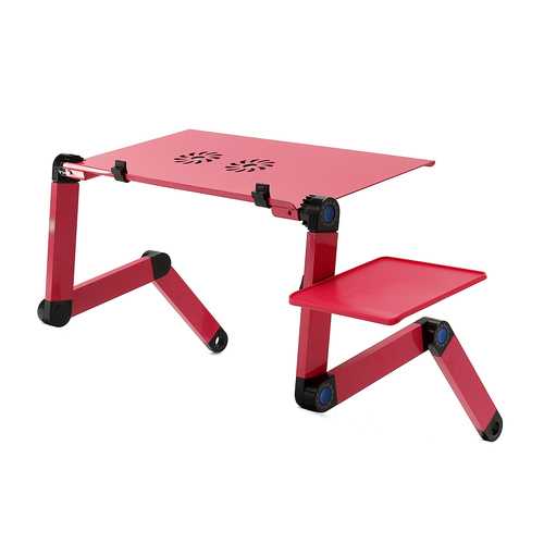 Aluminum Alloy 360 Degree Adjustable Folding Computer Laptop Desk with Cooling Fans