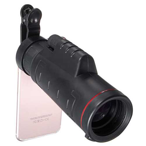 HD Clip-on 35 X 50 Optical Zoom Telescope Camera Lens For Mobile Phone Tablet