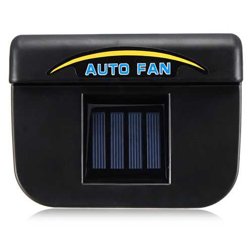 Solar Powered Car Window Wind Shield Auto Air Vent Cooling Fan Radiator System