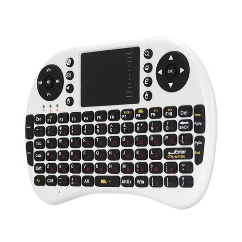 iPazzport Mini 2.4G Russia Layout Wireless Keyboard Touchpad Mouse For Android TV Tablet