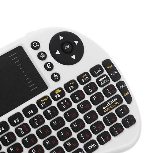 iPazzport Mini 2.4G Russia Layout Wireless Keyboard Touchpad Mouse For Android TV Tablet