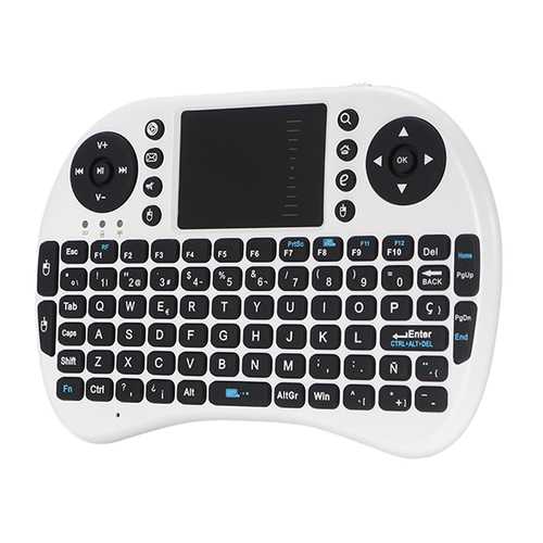 iPazzport Mini 2.4G Spanish Layout Wireless Keyboard Touchpad Mouse For Android TV Tablet