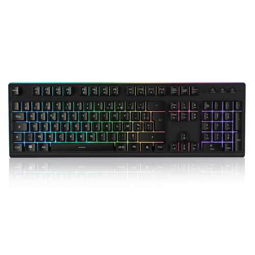 Meco 104Keys RGB LED Effects French German English Layout With Mechanical Handfeel