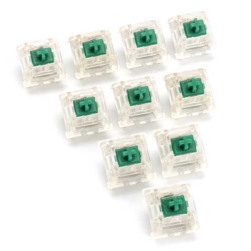 10Pcs 3 Pin DIP LED Green Switch for Mechanical Gaming Keyboard