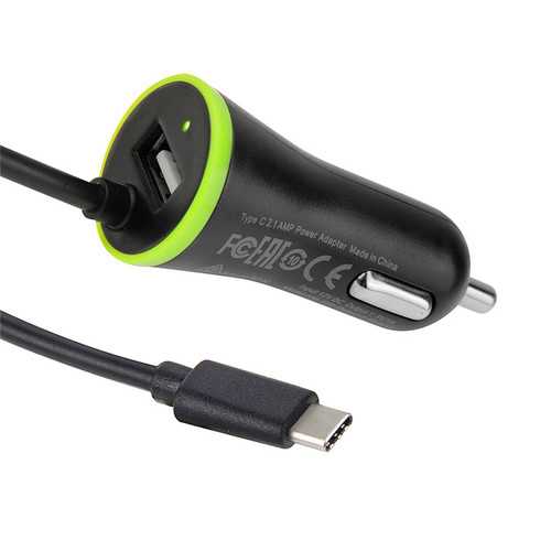 HAWEEL 2.1A USB Type C Flexible Spring Car Charger Cable for Samsung S8 Xiaomi 6 Letv