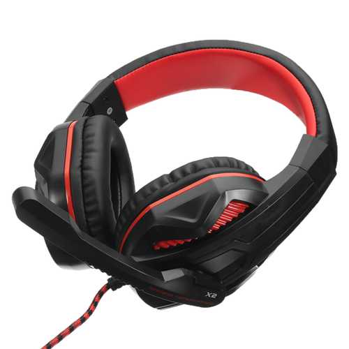 OVANN X2 3.5mm Stereo Headset with Microphone Volume Control for PC GAMING