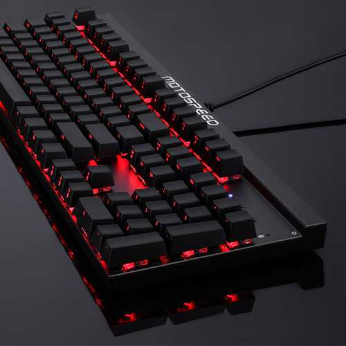 Motospeed CK103 Side Printed 104 Key NKRO RGB Mechanical Gaming Keyboard Blue Red Outemu Switch