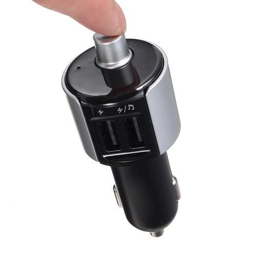 Car Bluetooth Kit FM Transmitter Wireless Radio Adapter USB Car Charger with MP3 Player