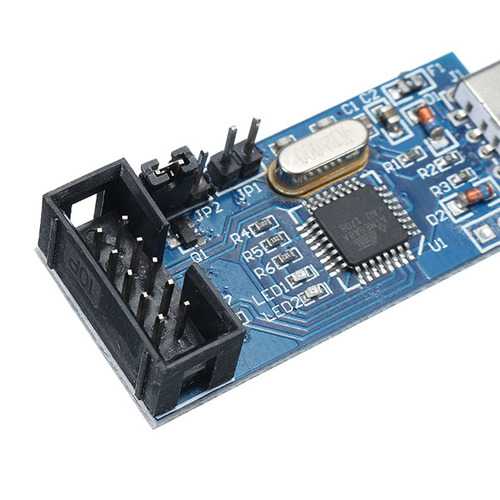 3.3V / 5V USBASP USBISP AVR Programmer Downloader USB ISP ASP ATMEGA8 ATMEGA128 Support Win7 64K Over-Current Protection Function With Download Cable