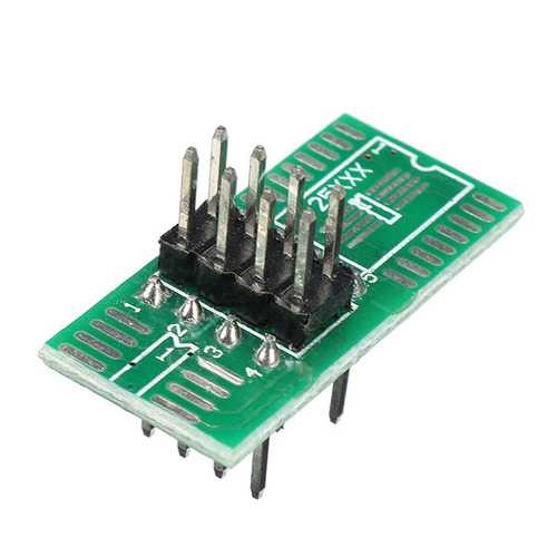 8 Pin 1.27mm Pitch SOIC8 SOP8 Flash Burning Chip IC Test Clip Socket Adapter BIOS / 24 / 25 / 93 Programmer With 2pcs Power Module