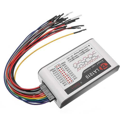 LA1010 USB Logic Analyzer 100M Max Sample Rate 16 Channel MCU/ARM/FPGA Debug Tool Oscilloscopes